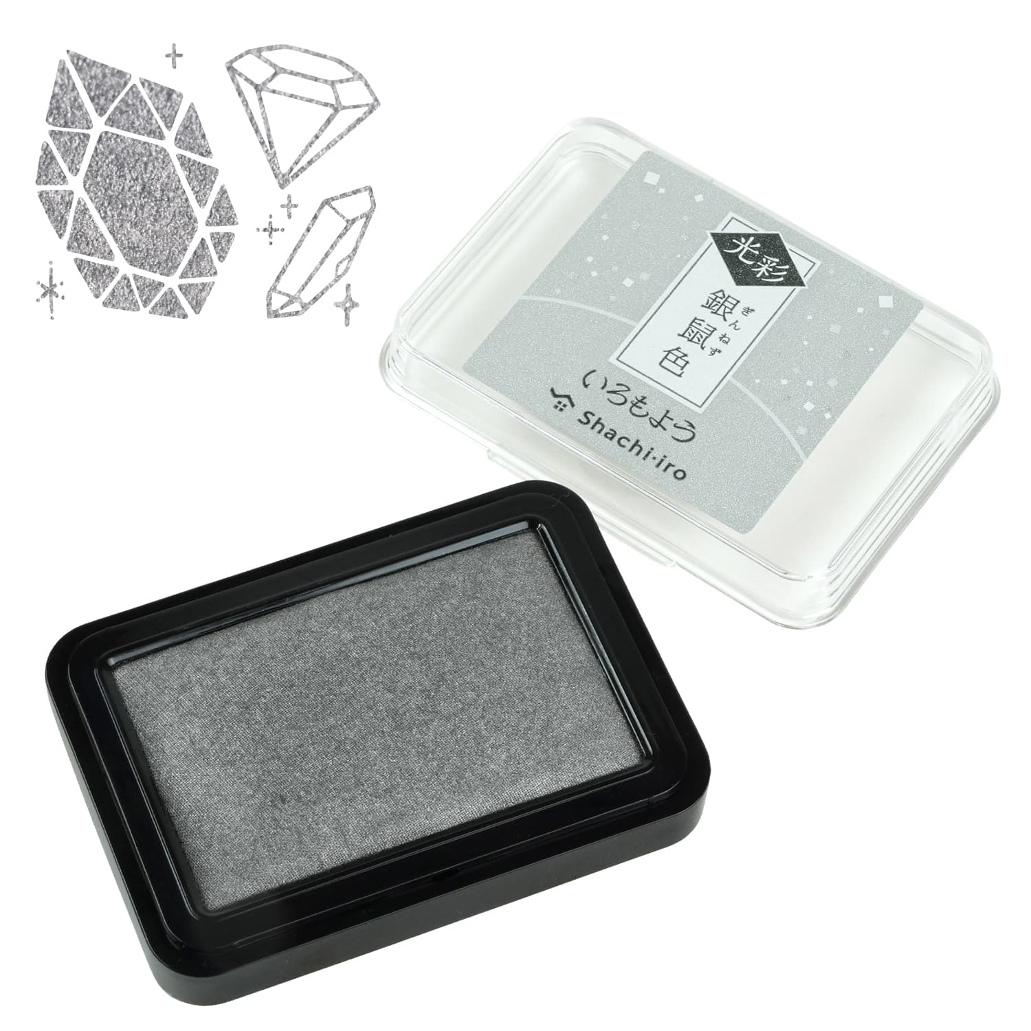 IROMOYO Kosai Shimmer Ink Pad Silver Gray