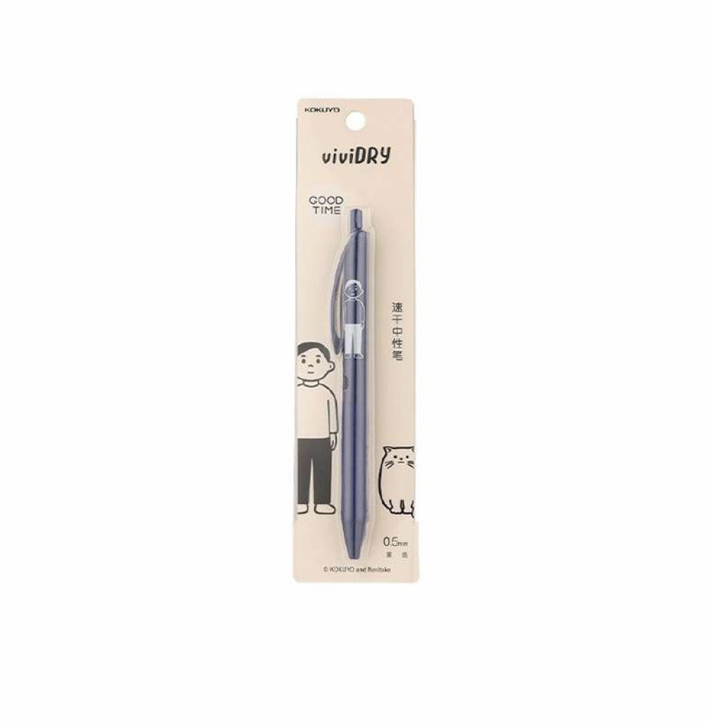 KOKUYO x NORITAKE viviDRY Gel Pen 0.5mm Blue