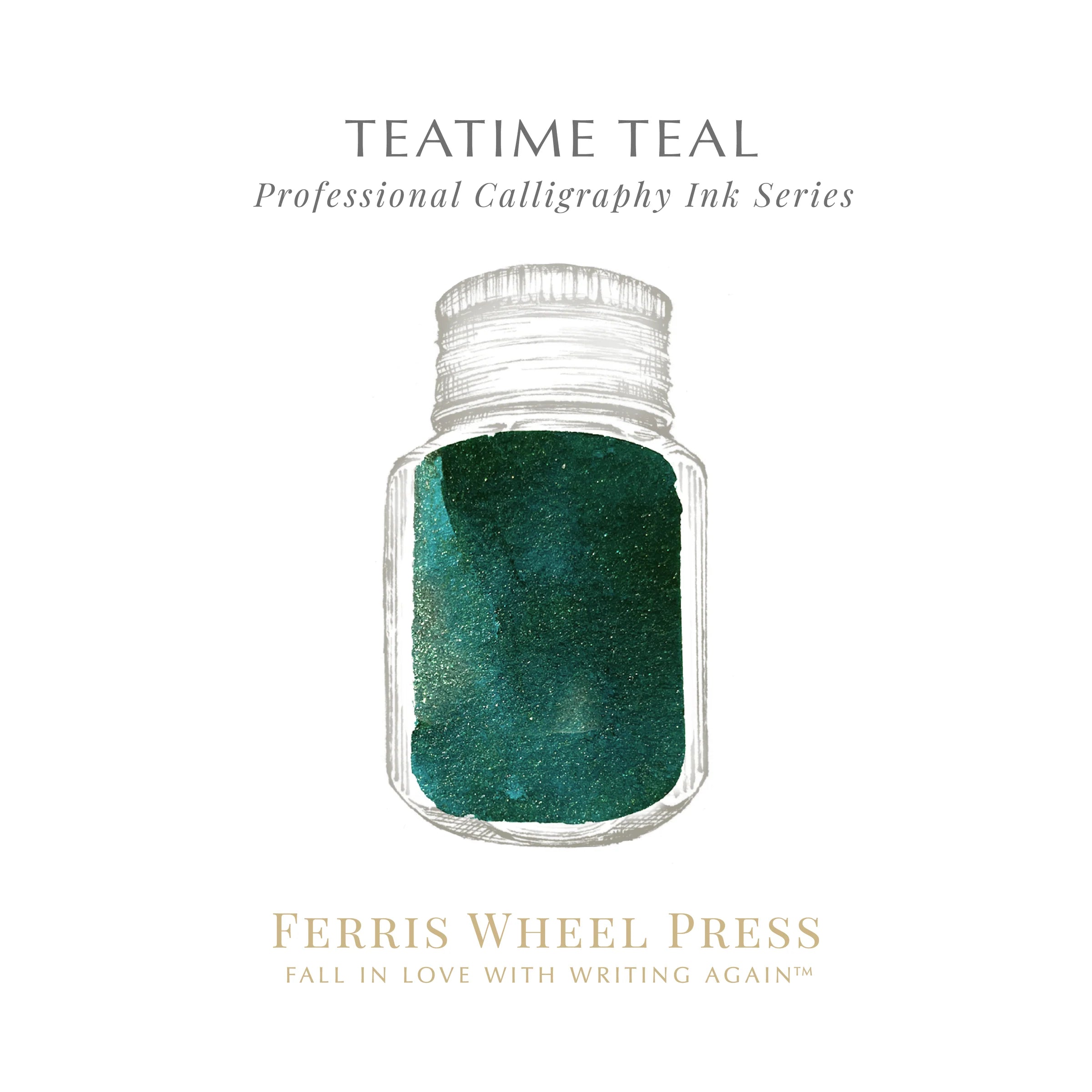 FWP Calligraphy Ink 28ml Teatime Teal
