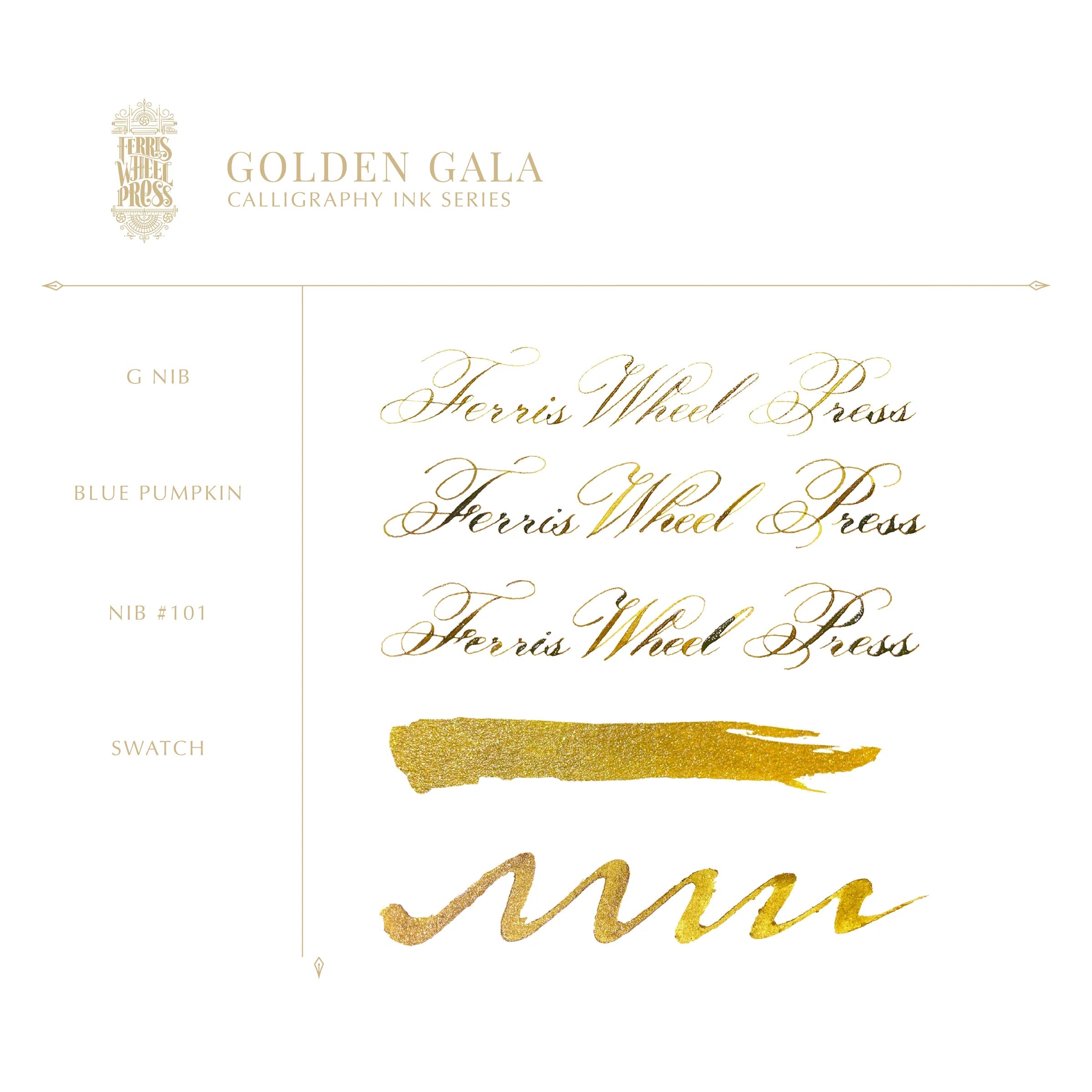 FWP Calligraphy Ink 28ml Golden Gala