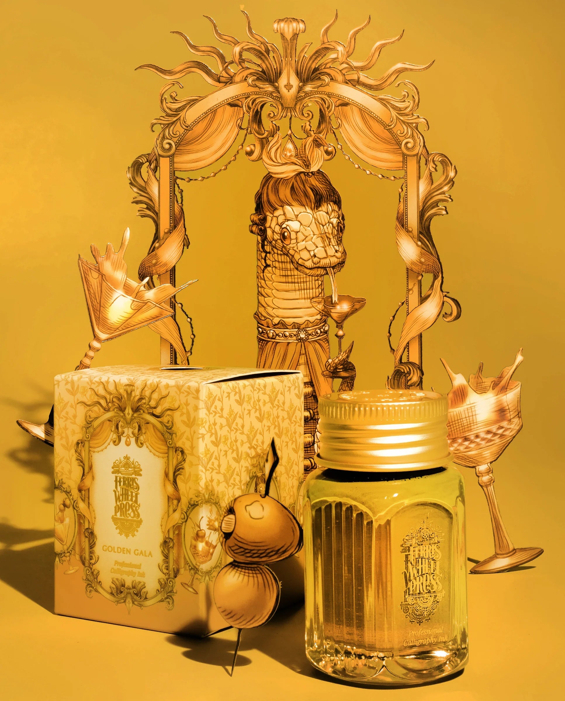 FWP Calligraphy Ink 28ml Golden Gala