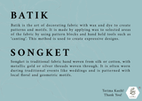 LIFE DESIGN STUDIO Batik & Songket Cards Mekar
