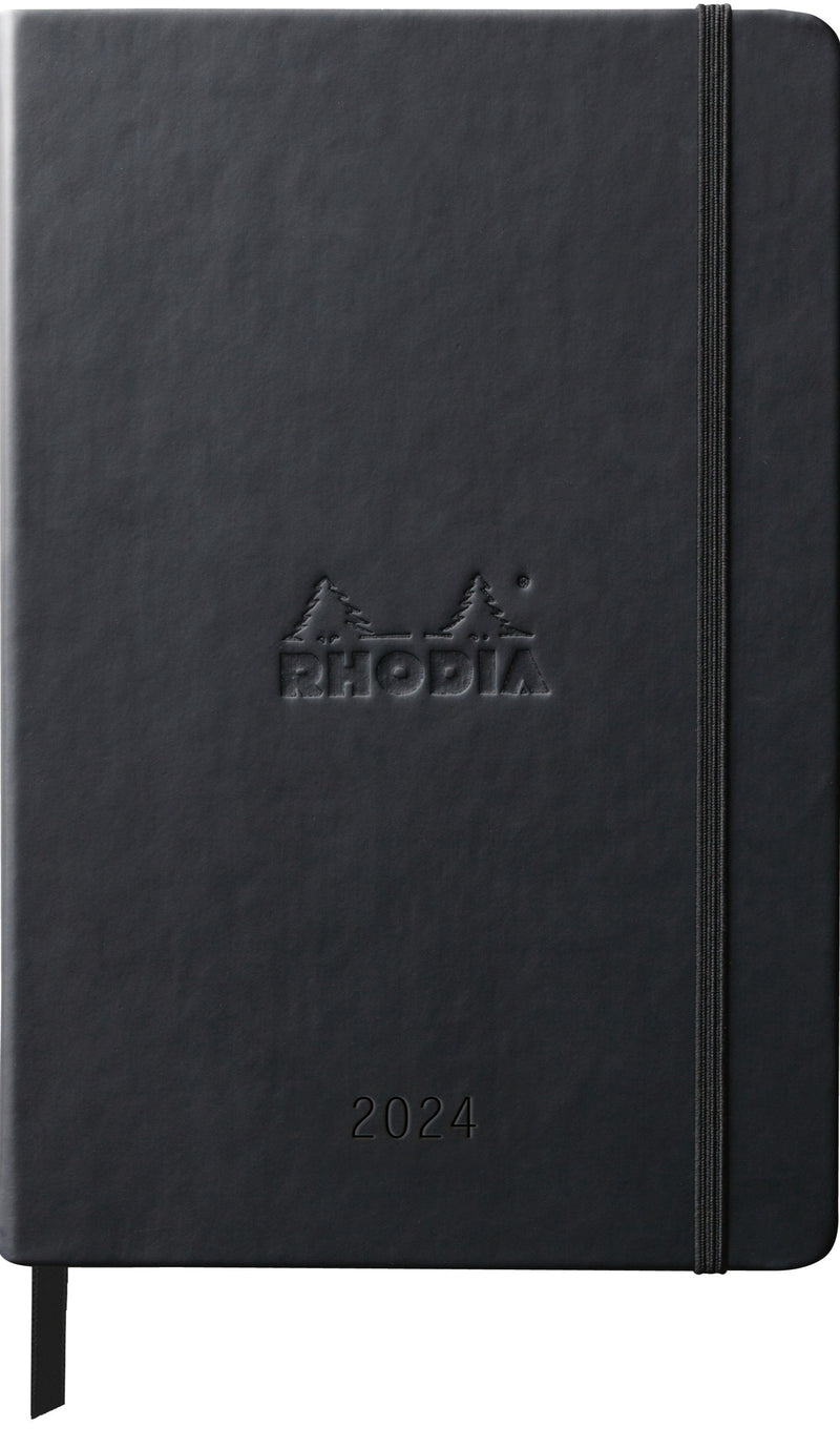 RHODIA 2024 Webplanner A5 Weekly Vertical Black