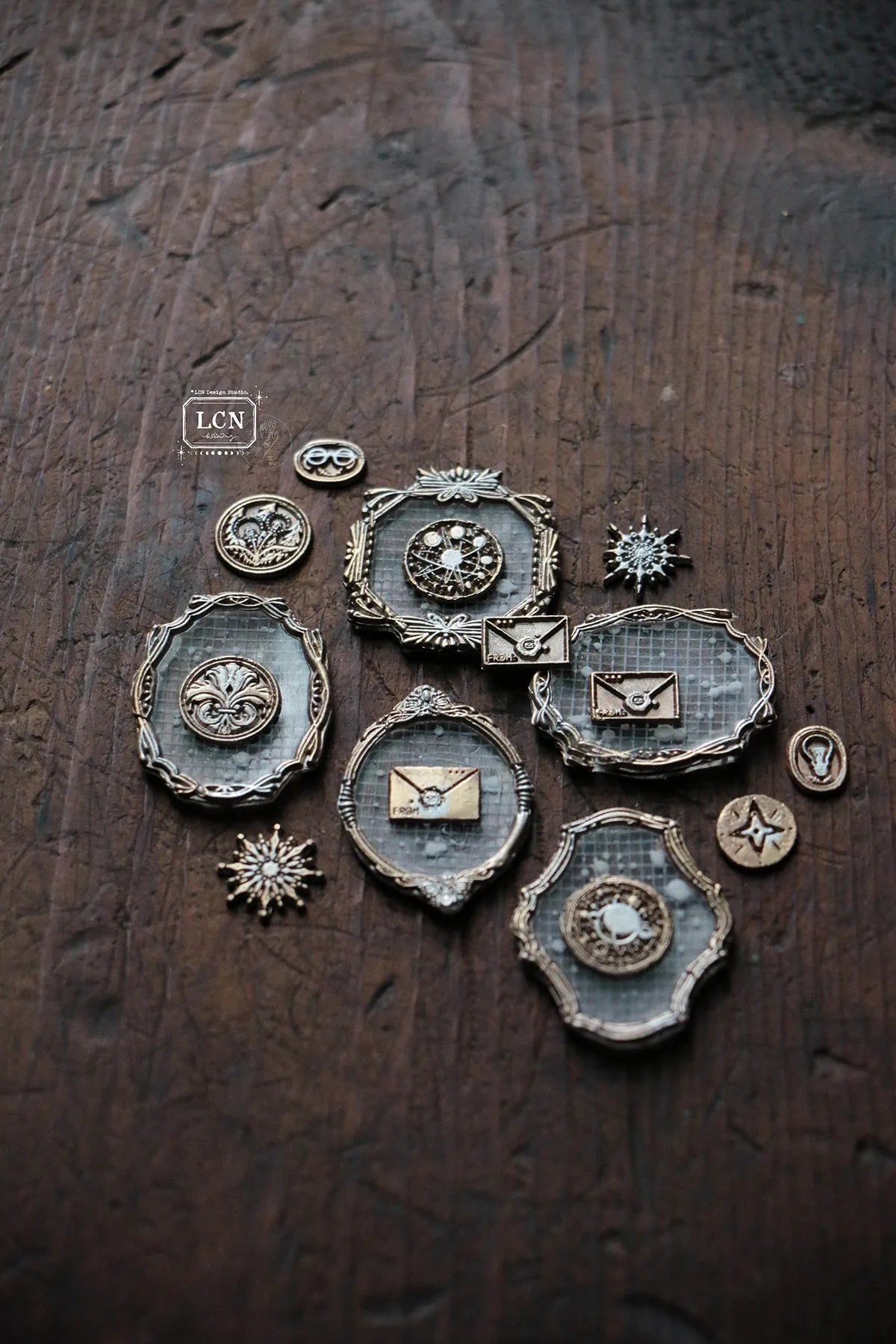 LCN Wax Seal Stamp Set Retro Frame 3