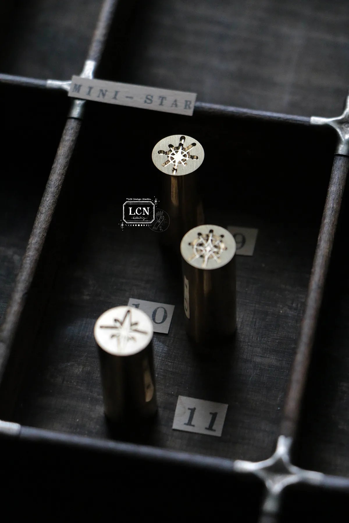 LCN Mini Double Sided Wax Seal Stamp Set Star 9