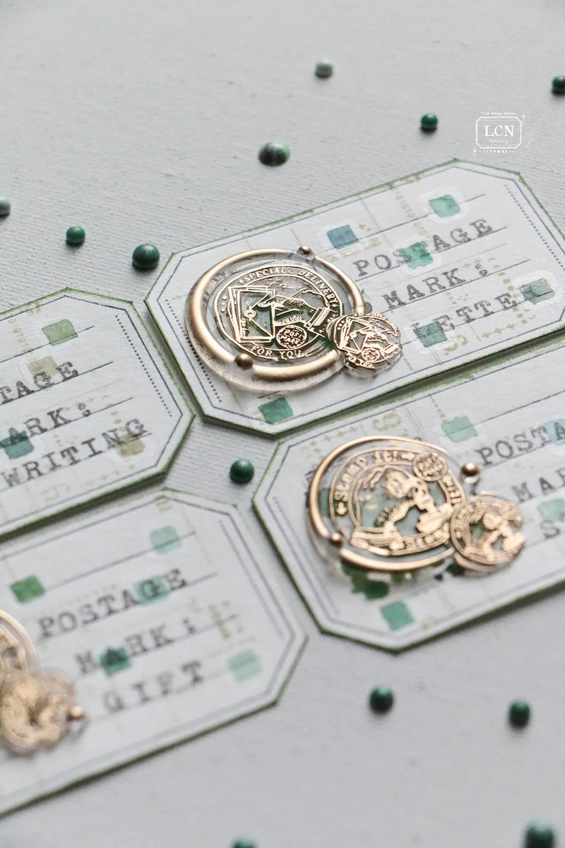 LCN Wax Seal Stamp Set Postage Mark-Letter