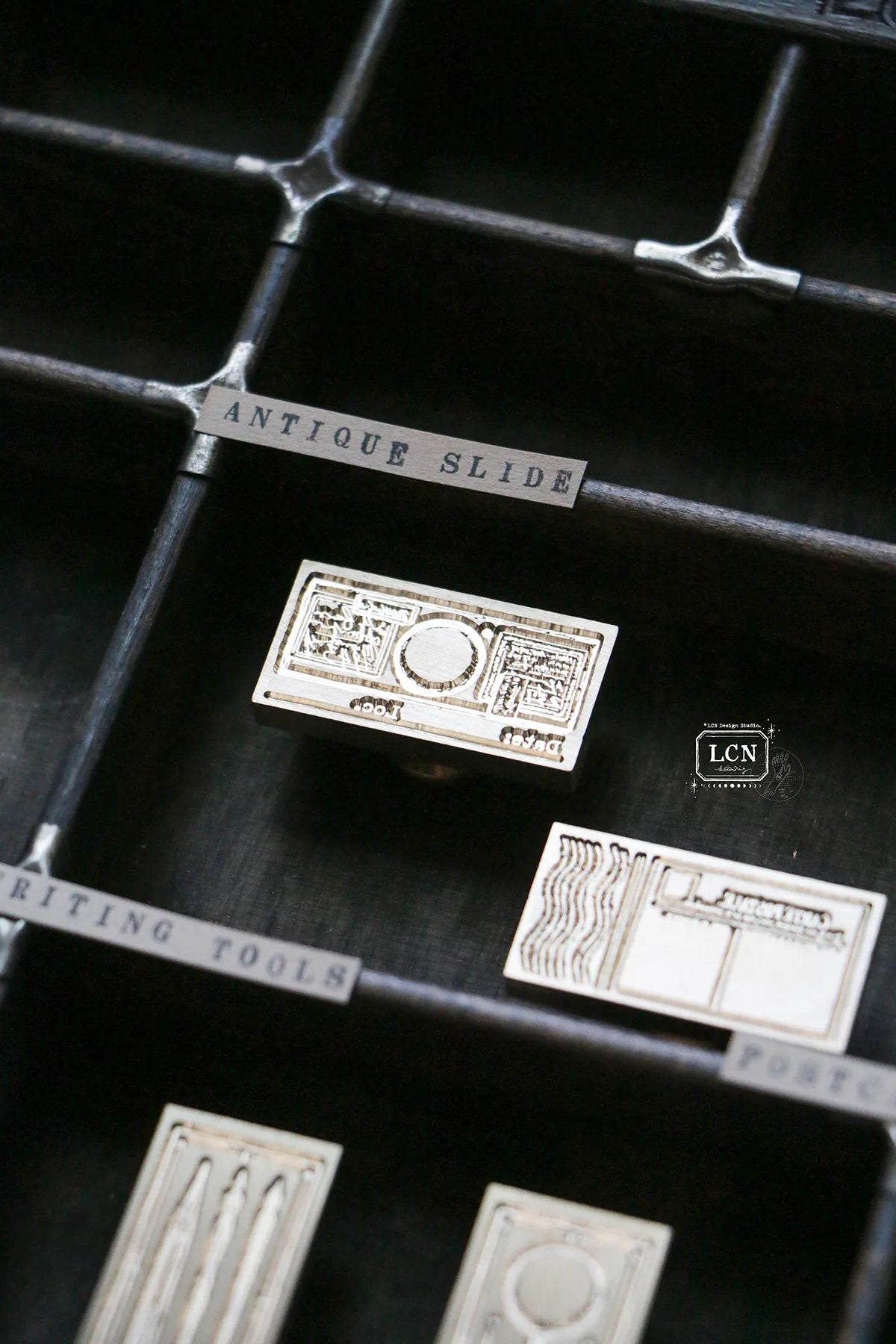 LCN Wax Seal Stamp Set Antique Slide