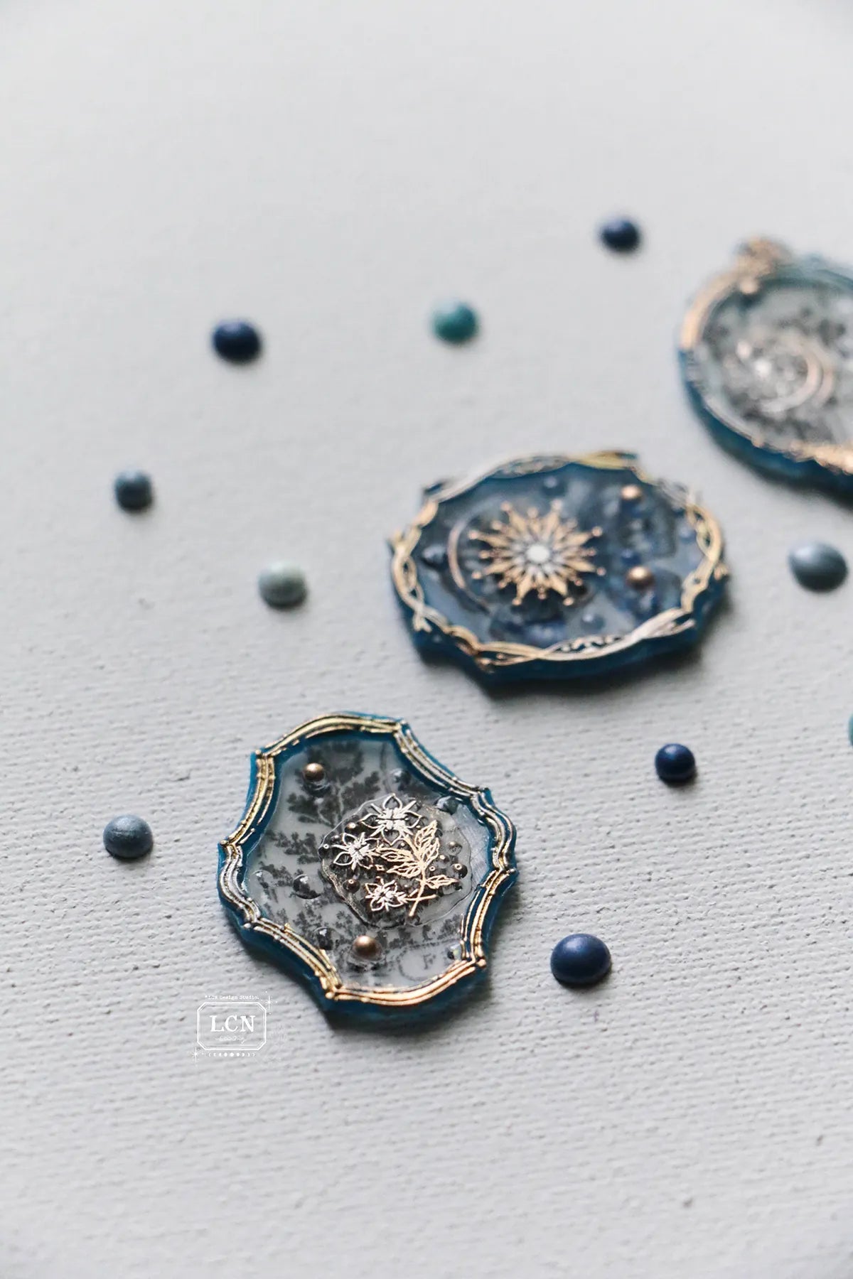 LCN Mini Double Sided Wax Seal Stamp Set Nebula 3