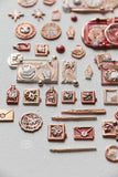 LCN Mini Double Sided Wax Seal Stamp Set Stamp & Tag 1.2