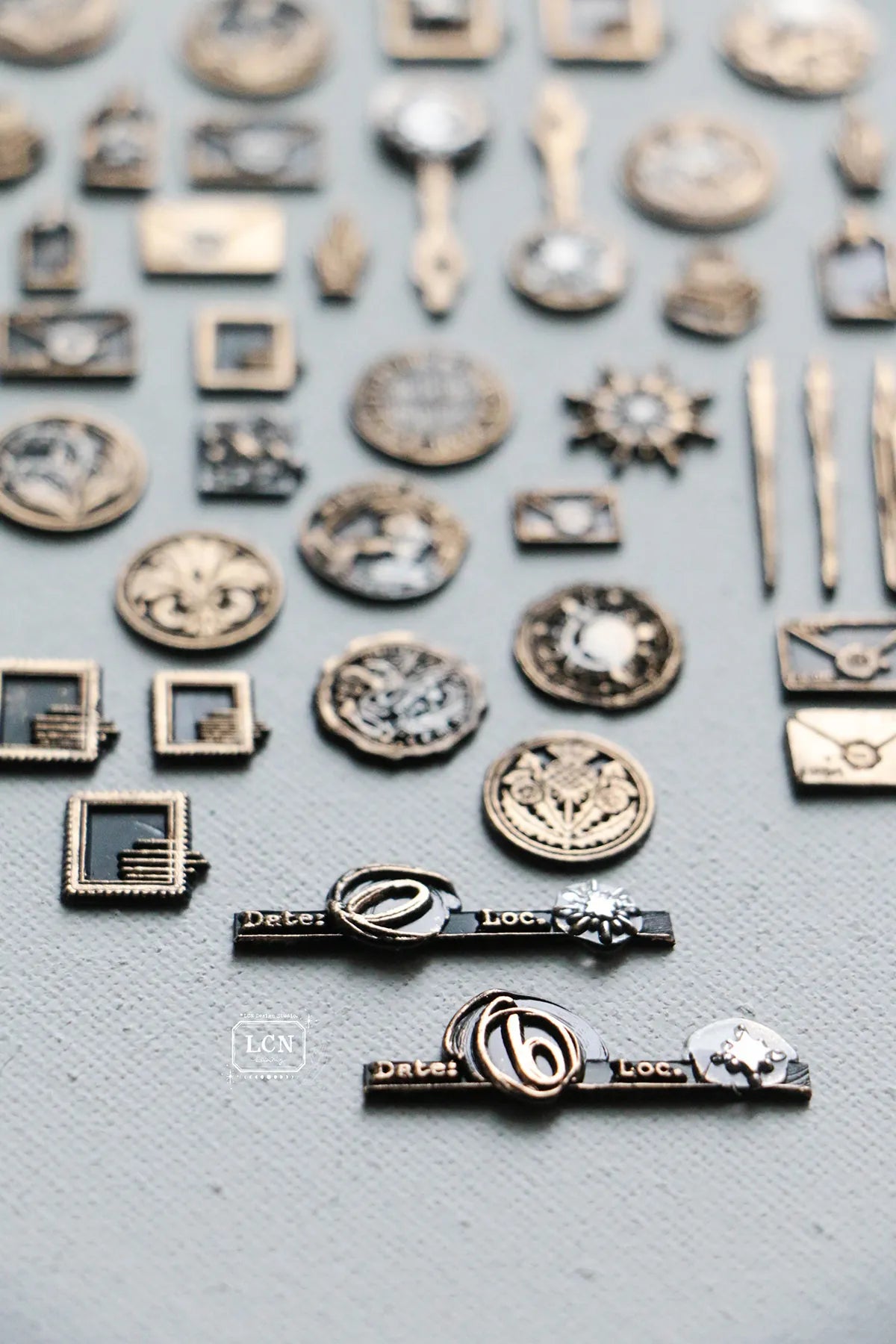 LCN Mini Double Sided Wax Seal Stamp Set Star 13