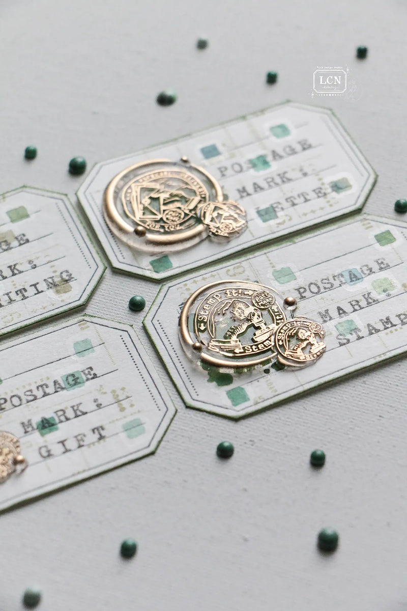 LCN Wax Seal Stamp Set Postage Mark-Stamp