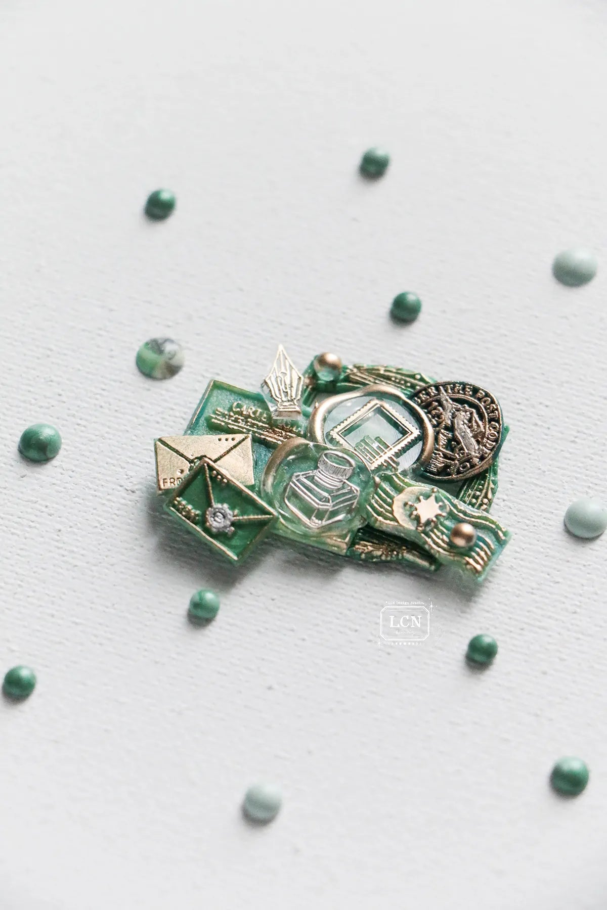 LCN Mini Double Sided Wax Seal Stamp Set Star 13