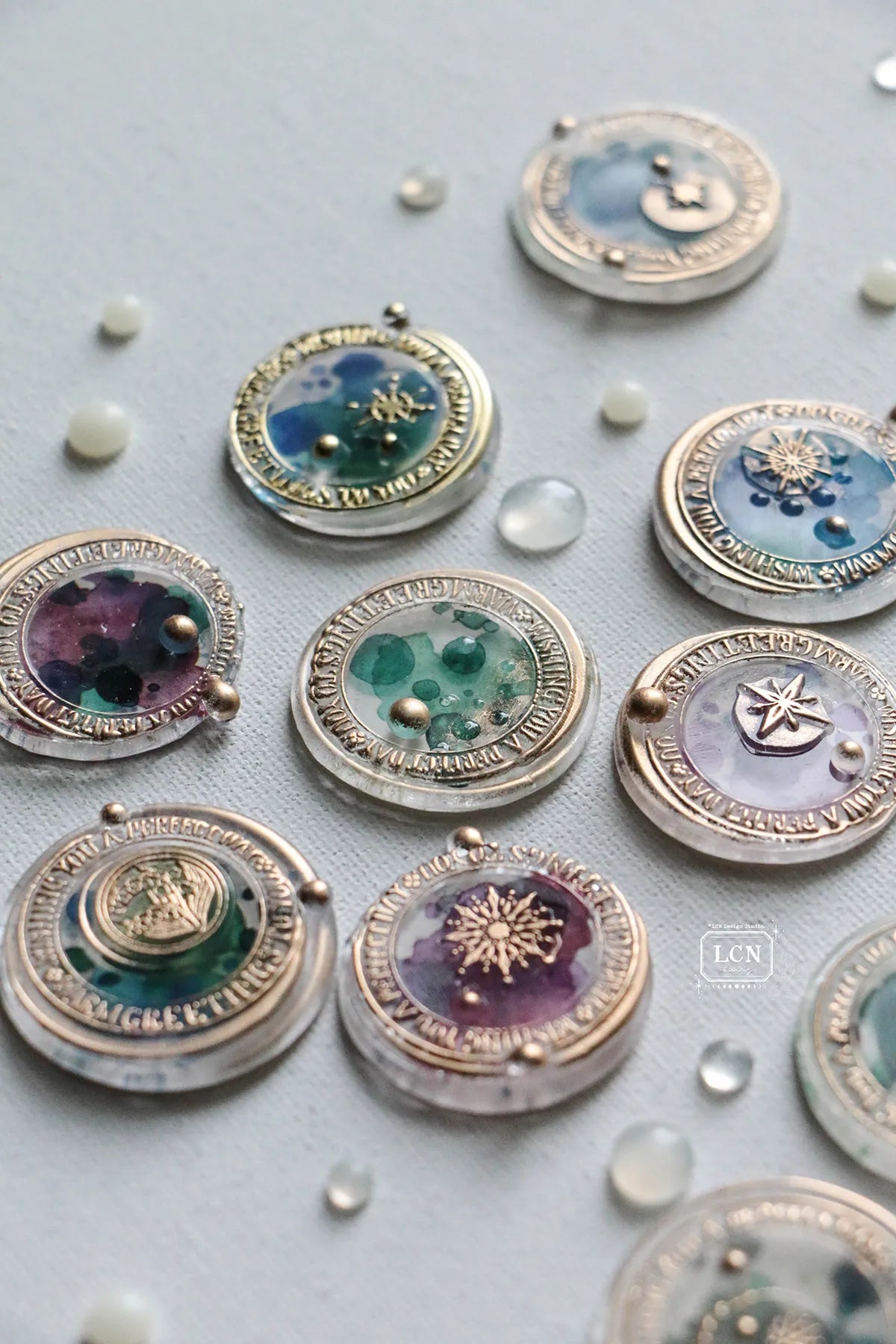 LCN Wax Seal Stamp Set Frame-Wishes