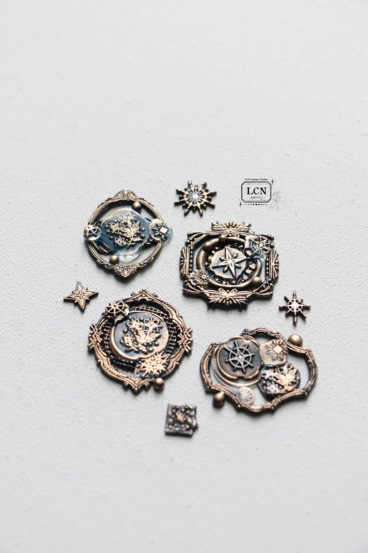 LCN Wax Seal Stamp Set Retro Frame 3