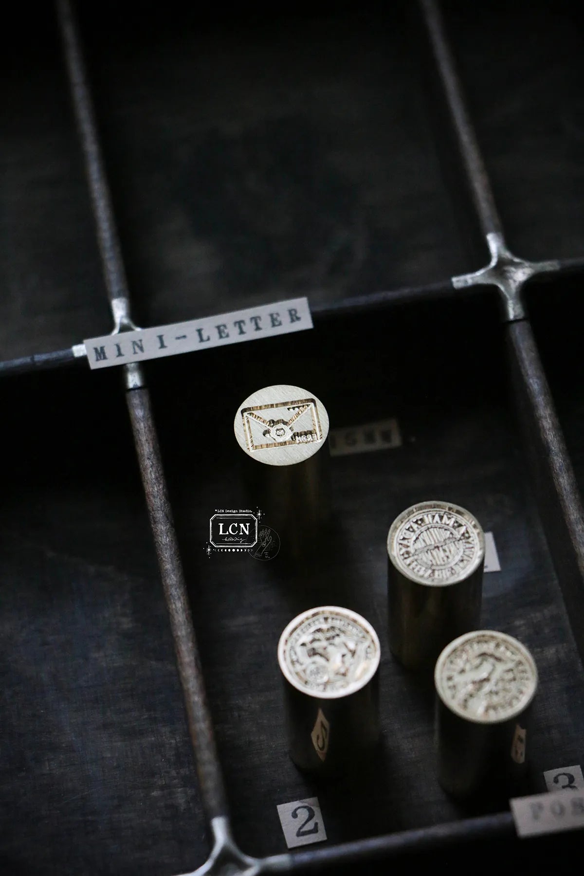 LCN Mini Double Sided Wax Seal Stamp Set Mail