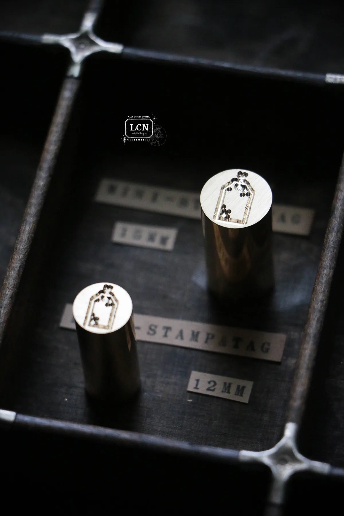 LCN Mini Double Sided Wax Seal Stamp Set Stamp & Tag 1.5