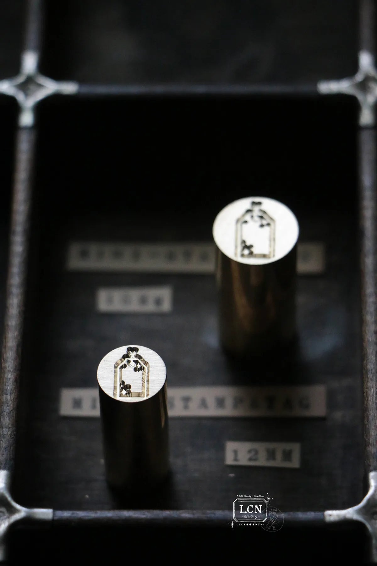 LCN Mini Double Sided Wax Seal Stamp Set Stamp & Tag 1.2