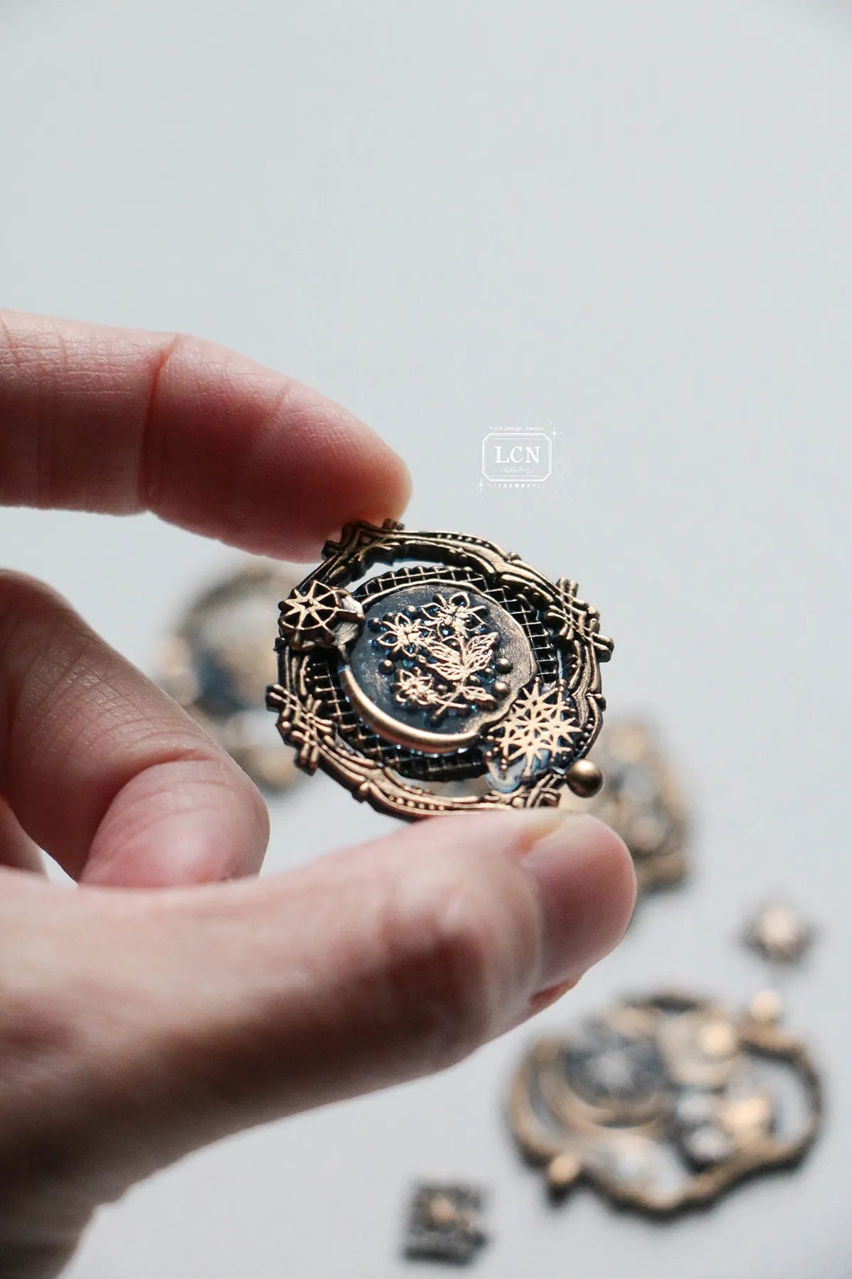 LCN Mini Double Sided Wax Seal Stamp Set Nebula 4