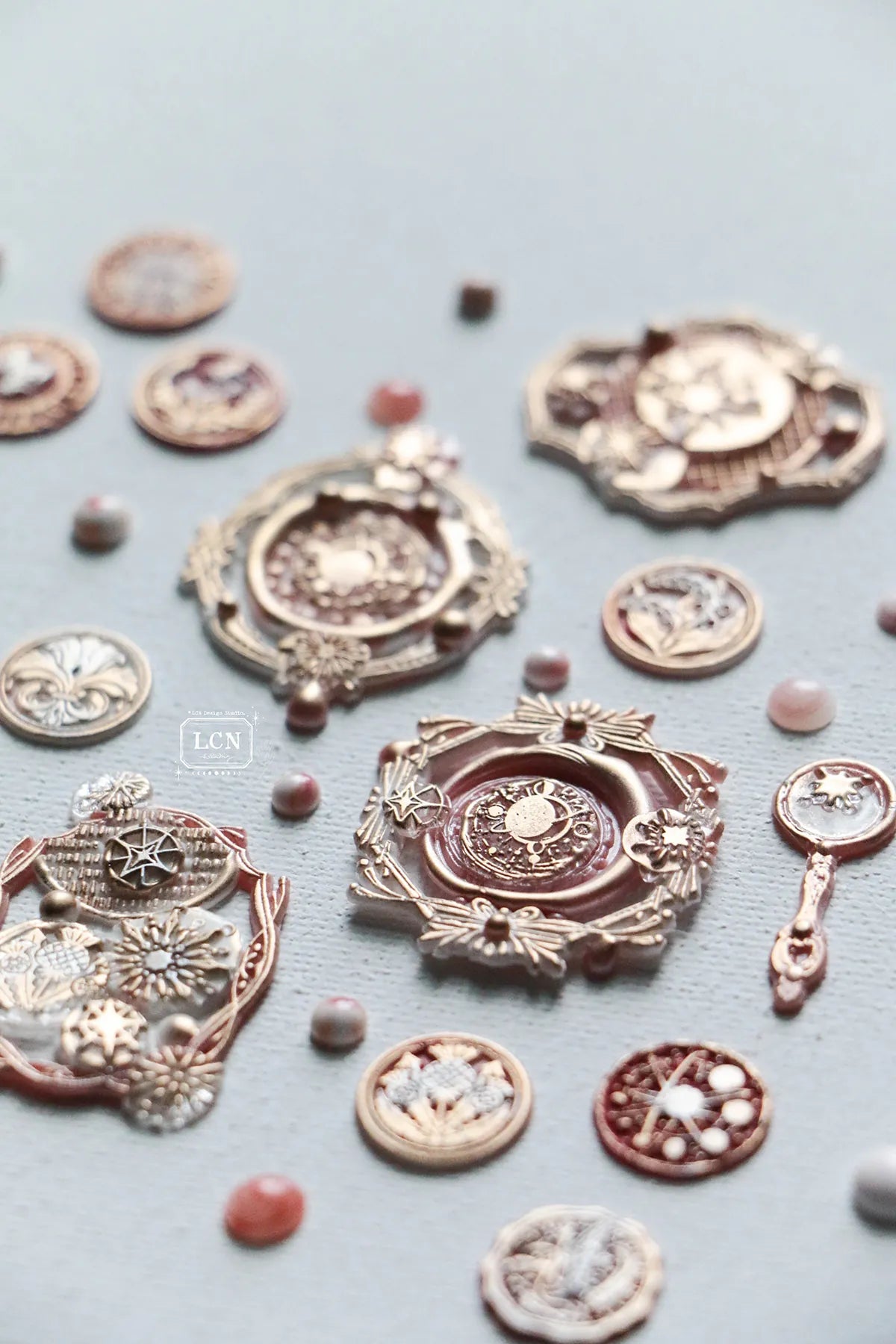 LCN Wax Seal Stamp Set Retro Frame 3