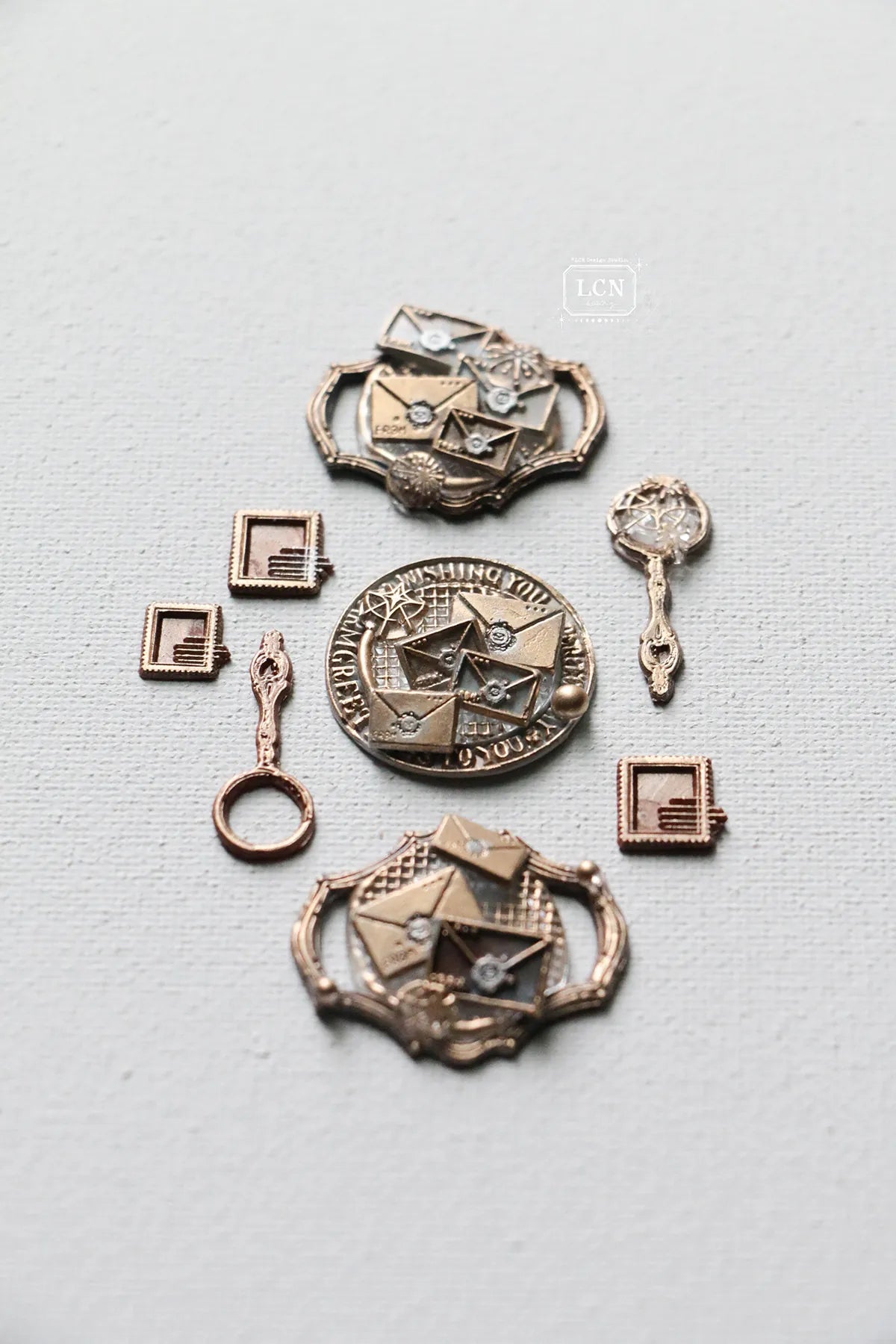 LCN Wax Seal Stamp Set Frame-Wishes