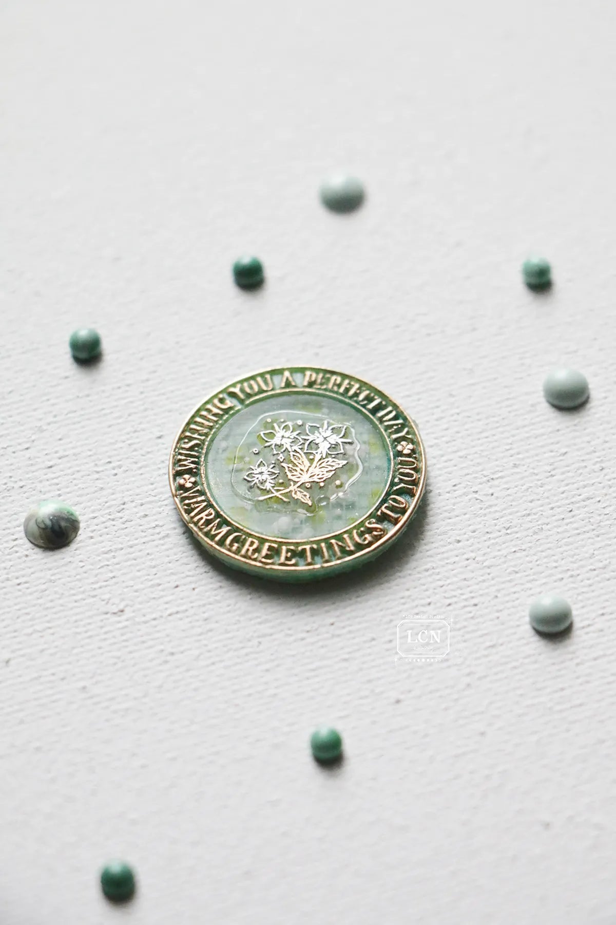 LCN Wax Seal Stamp Set Frame-Wishes