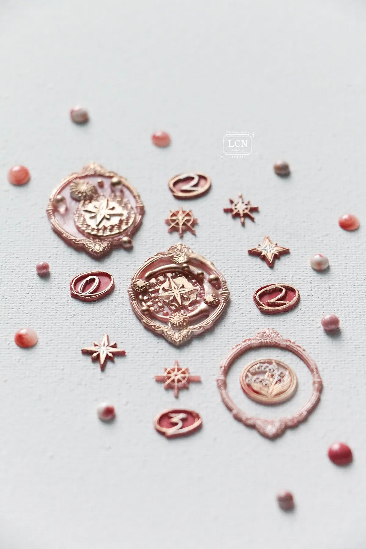 LCN Wax Seal Stamp Set Retro Frame 1