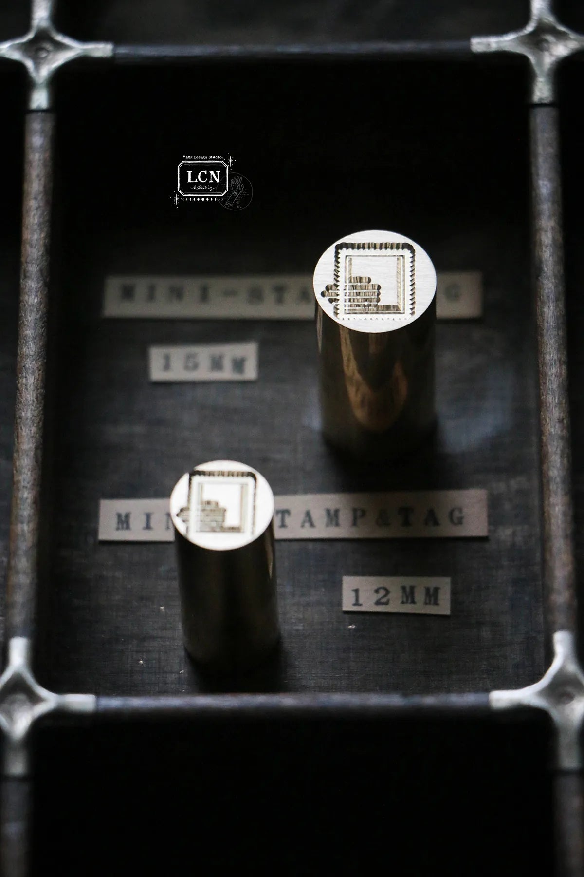 LCN Mini Double Sided Wax Seal Stamp Set Stamp & Tag 1.5