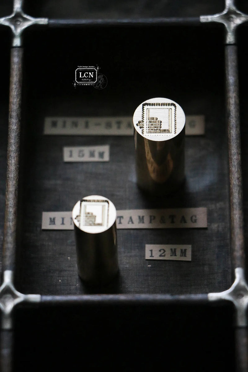 LCN Mini Double Sided Wax Seal Stamp Set Stamp & Tag 1.5