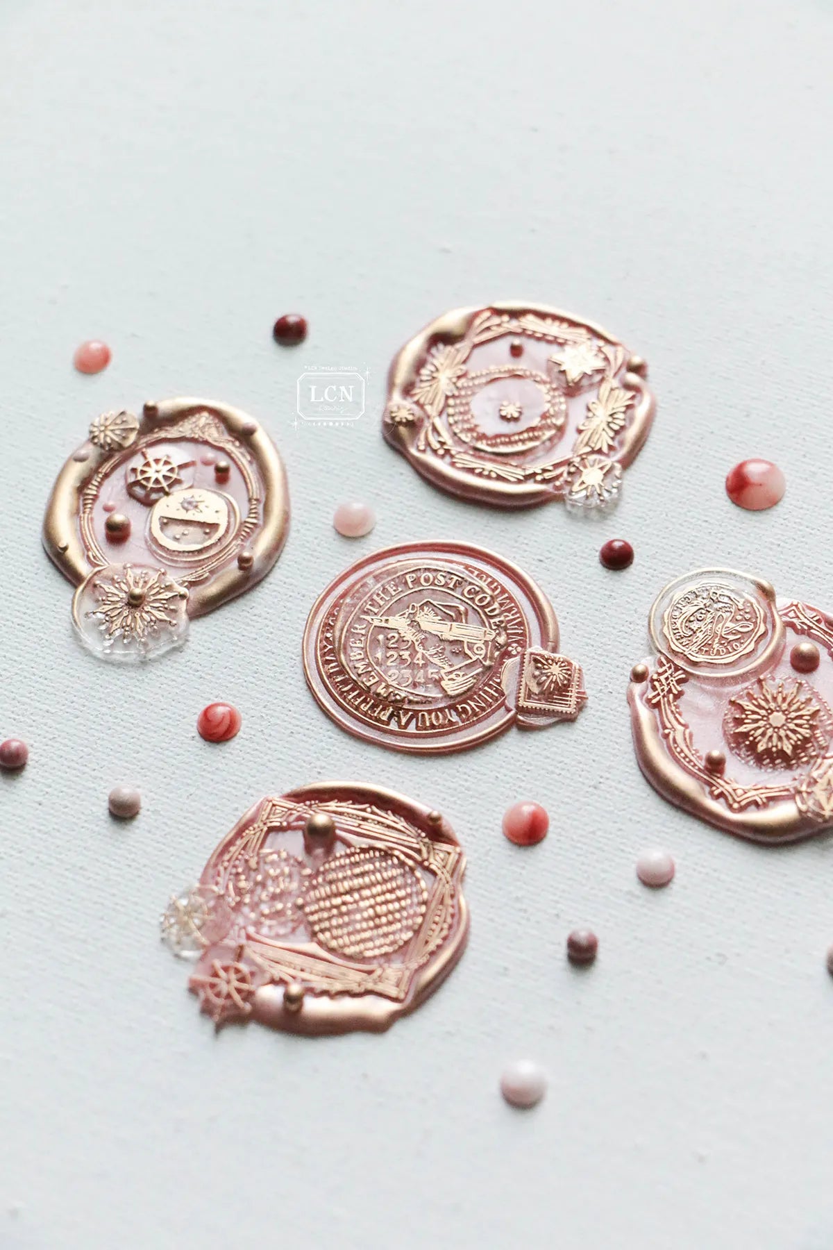 LCN Wax Seal Stamp Set Frame-Wishes