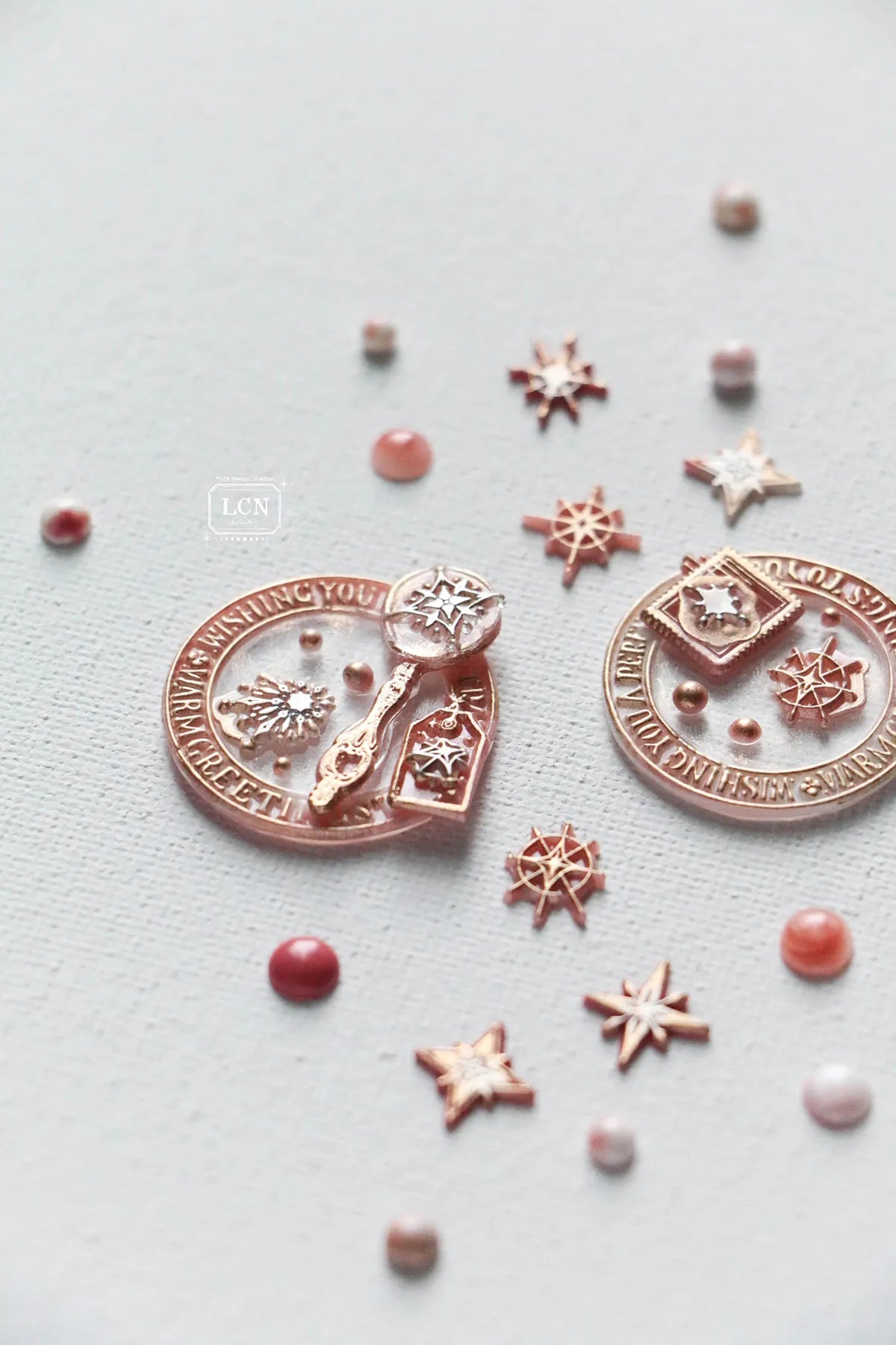 LCN Wax Seal Stamp Set Frame-Wishes