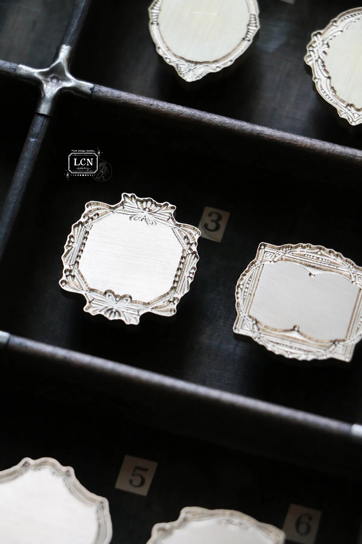 LCN Wax Seal Stamp Set Retro Frame 3