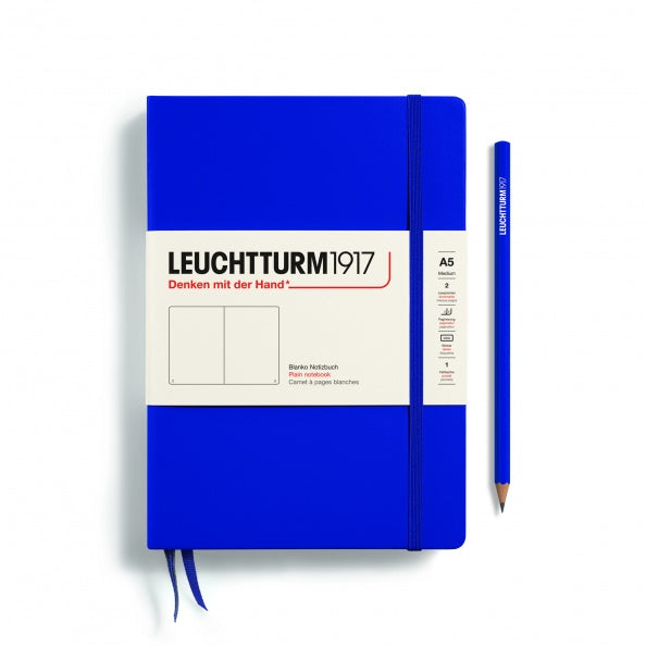 LEUCHTTURM1917 Notebook Hardcover A5 Medium Plain Ink