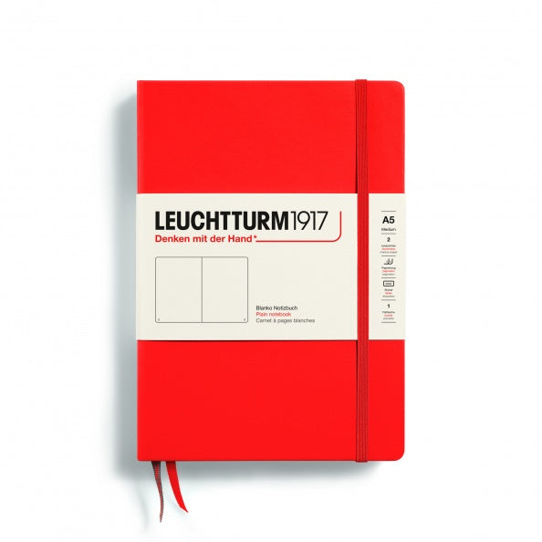 LEUCHTTURM1917 Notebook Hardcover A5 Medium Plain Lobster