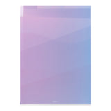 MD 5 Pockets Clear Folder A4 Gradation Purple A