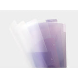 MD 5 Pockets Clear Folder A4 Gradation Purple A