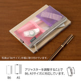 MD Book Band Pen Case B6-A5 Mesh Pink
