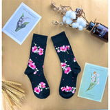 TYPICAL US Flower Series Socks Orchids (1Pair)