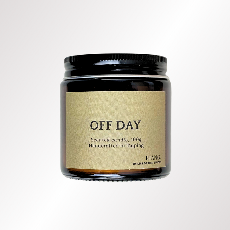LIFE DESIGN STUDIO Amber Jar Candle Off Day