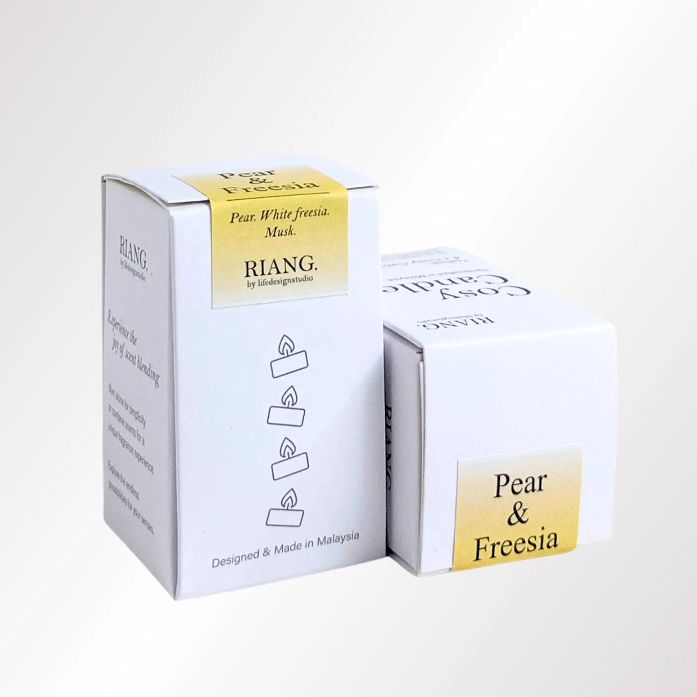 LDS Cosy Candles 4pcs Pear & Freesia