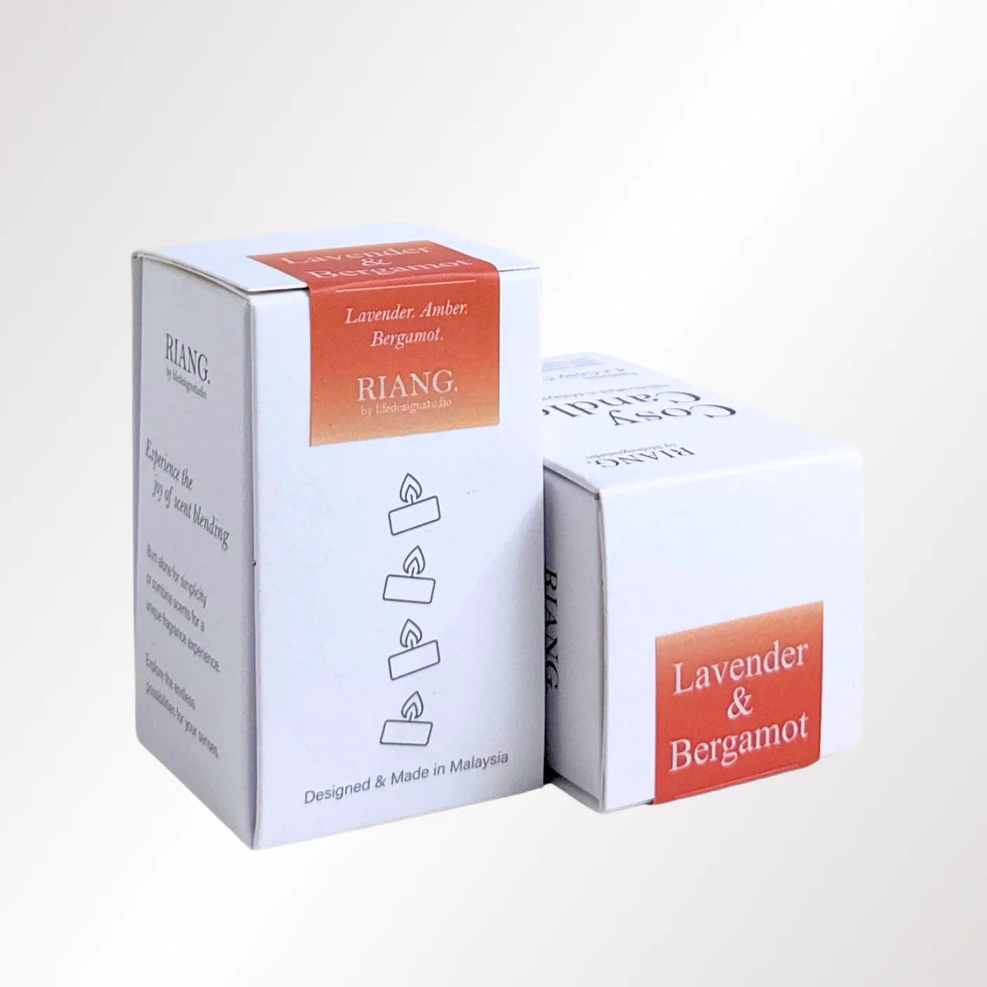 LDS Cosy Candles 4pcs Lavender & Bergamot