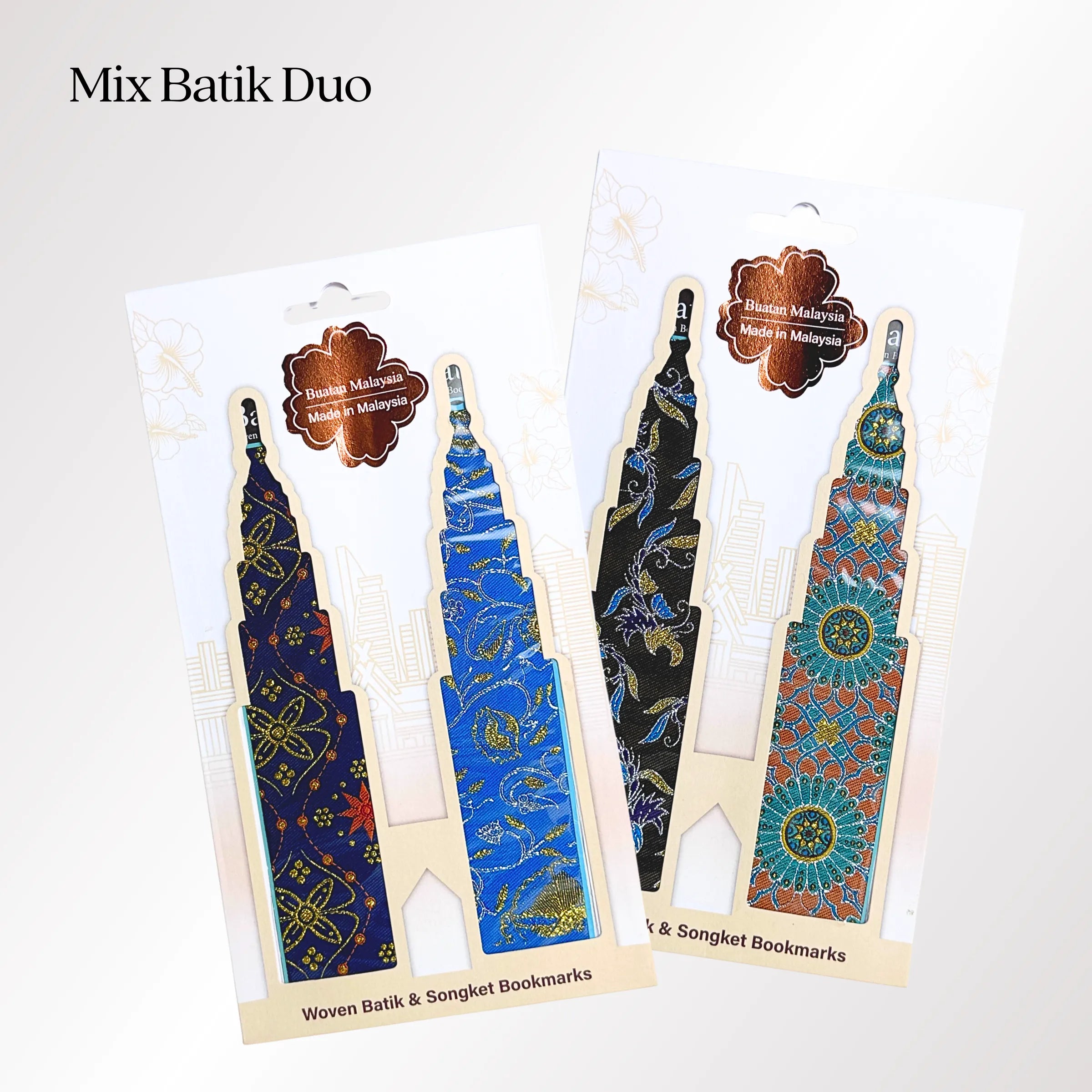 LDS Mix Batik & Songket Bookmark Duo : Assorted