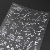 MIDORI Foil Transfer Sticker 2649 Thank You Flower