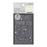 MIDORI Foil Transfer Sticker 2650 Thank You School