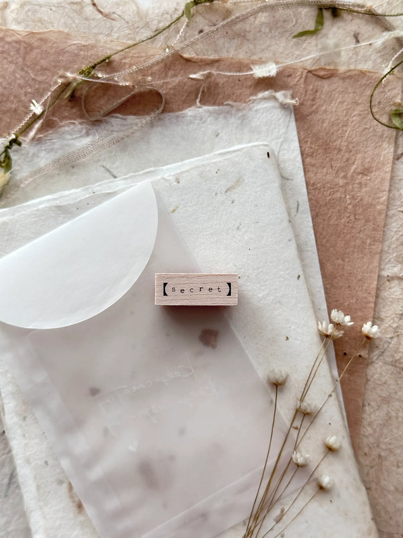 NOVE Simple Words Rubber Stamp Secret