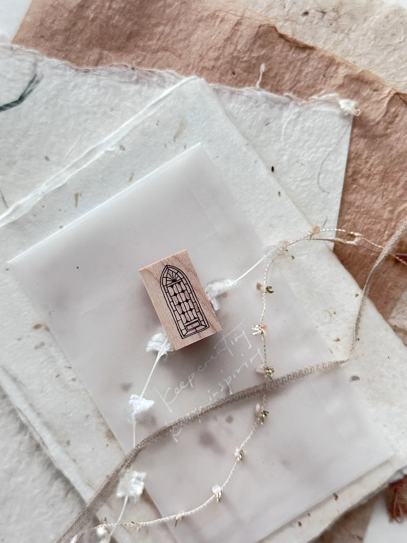 NOVE Tiny Rubber Stamp Gothic Window