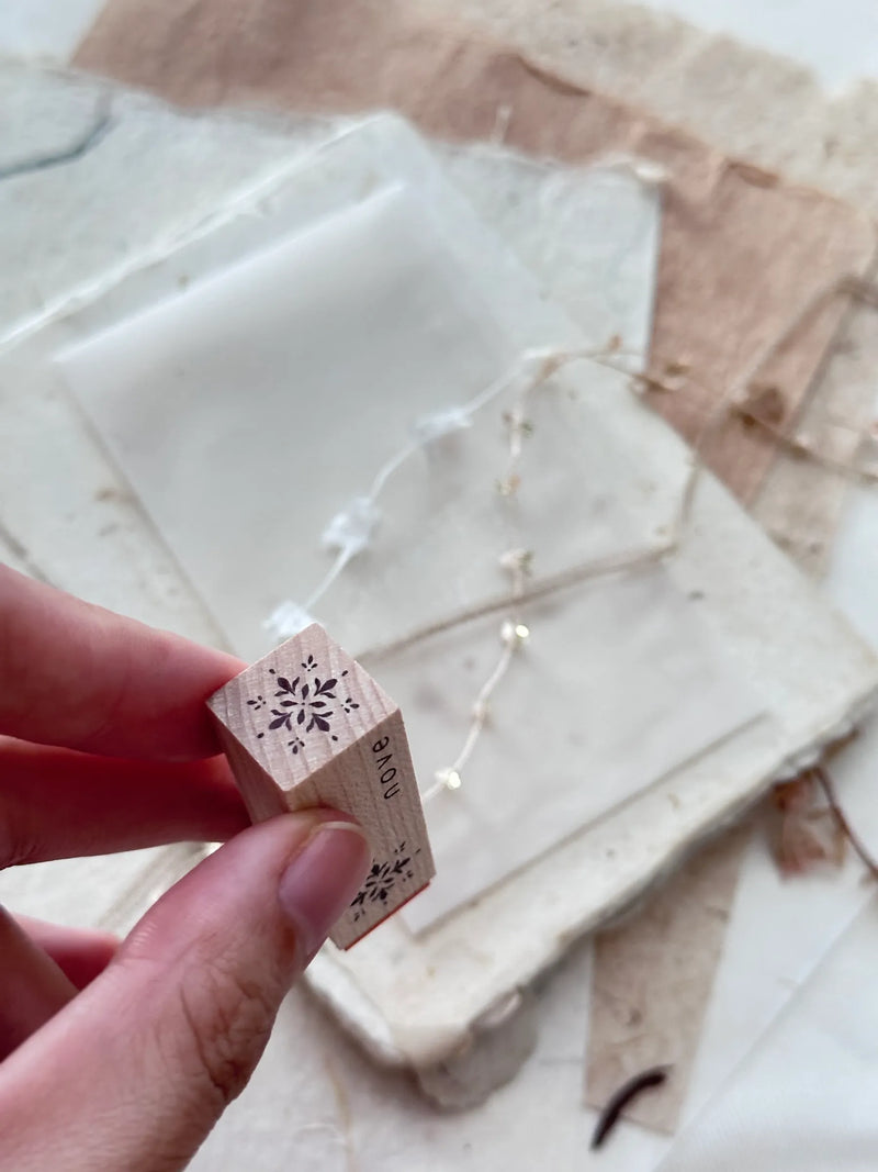 NOVE Tiny Pattern Rubber Stamp Snowflake