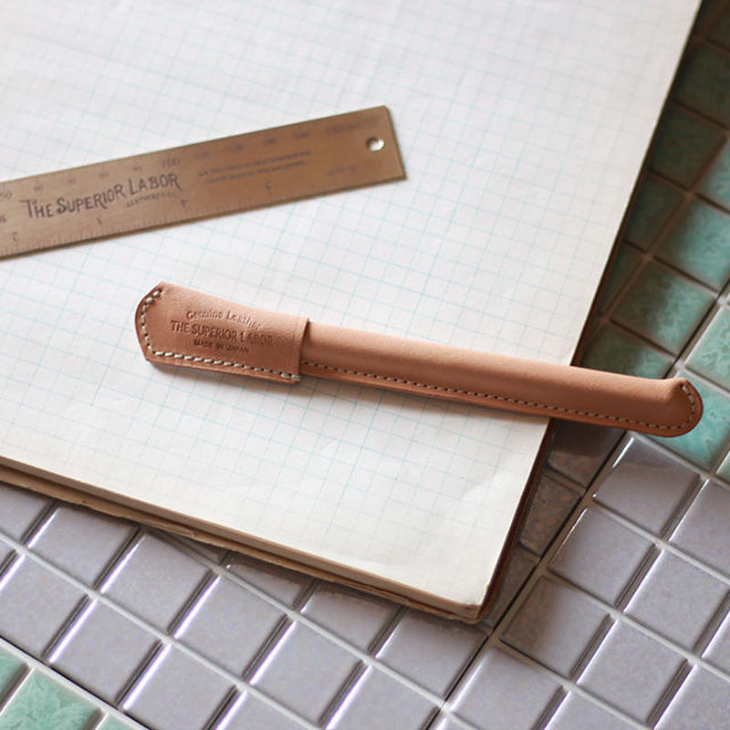 TSL Cow Leather Pen Natural