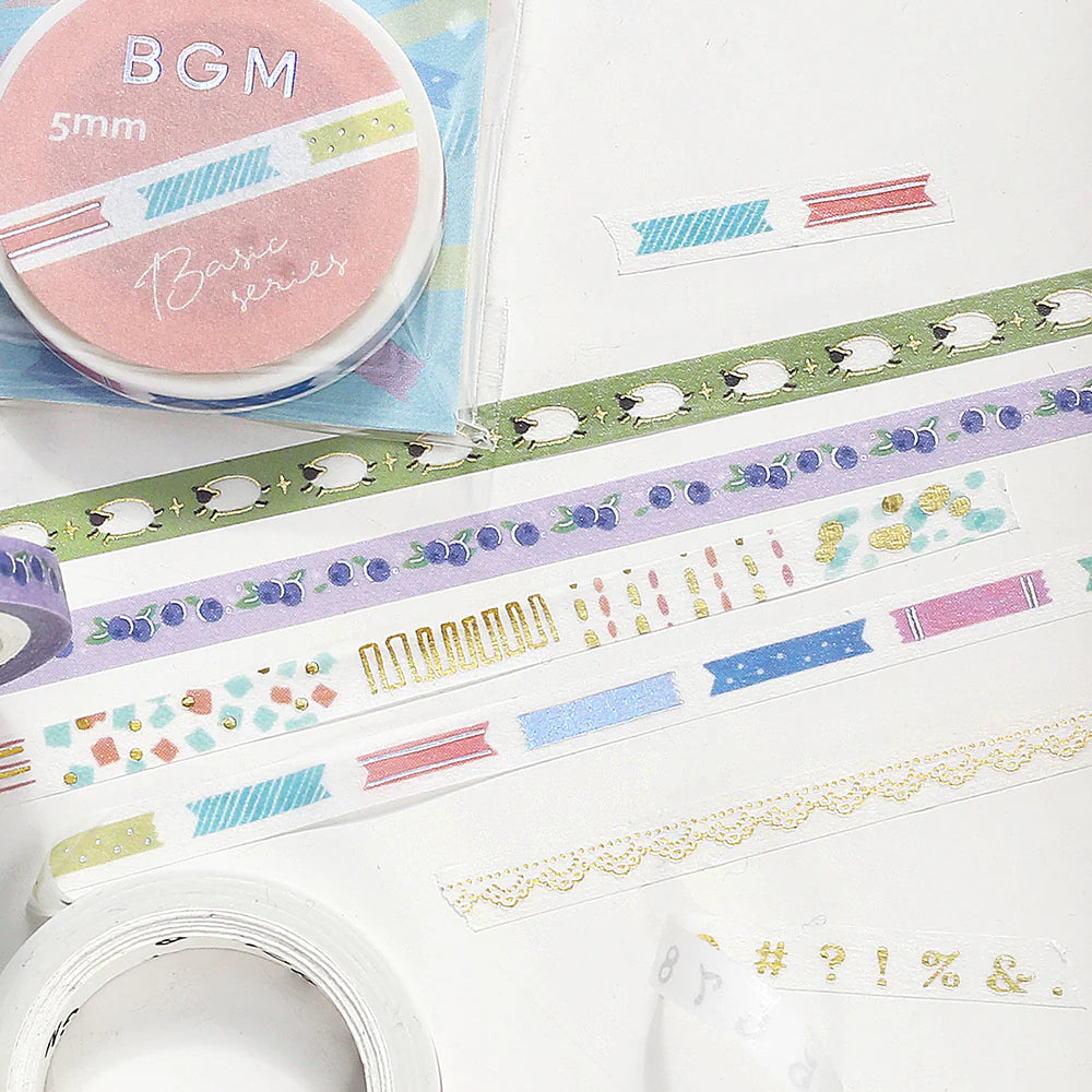 BGM Masking Tape 5mm Ribbon Index