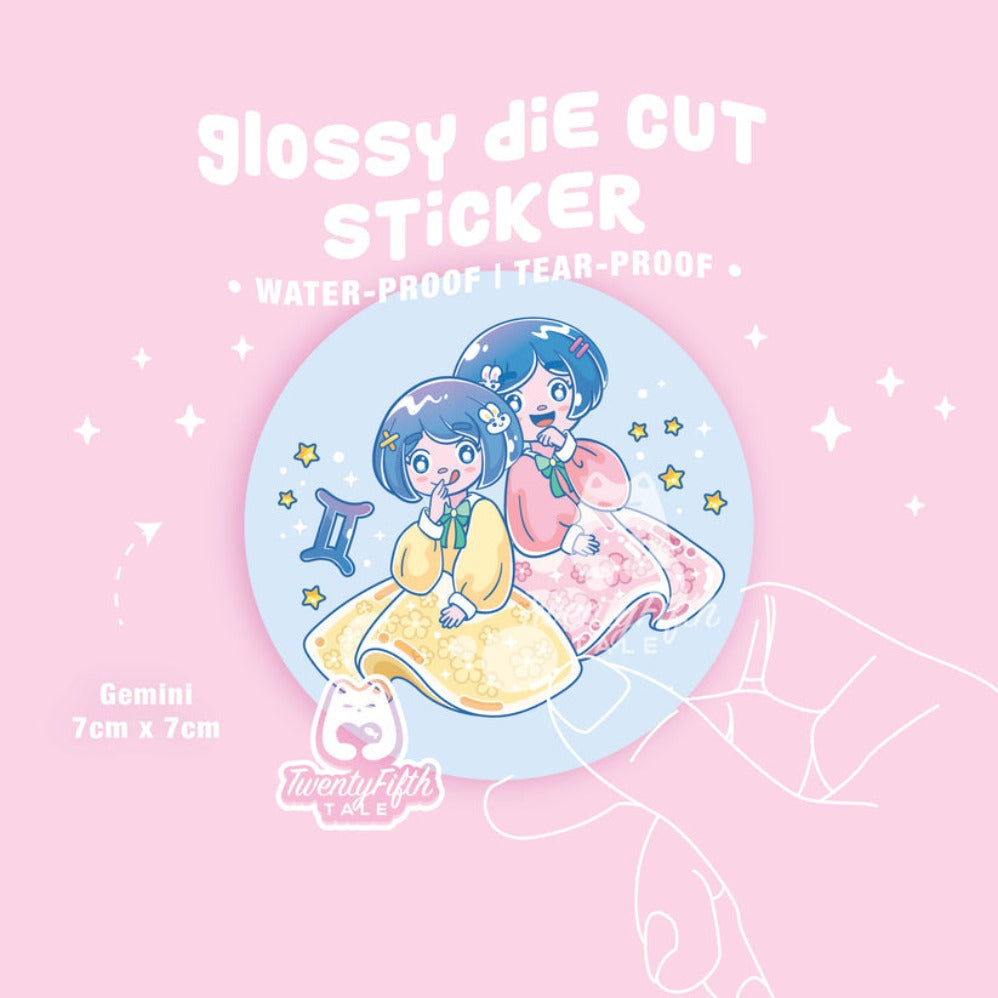 TFT Glossy Die Cut Sticker Horoscope Gemini