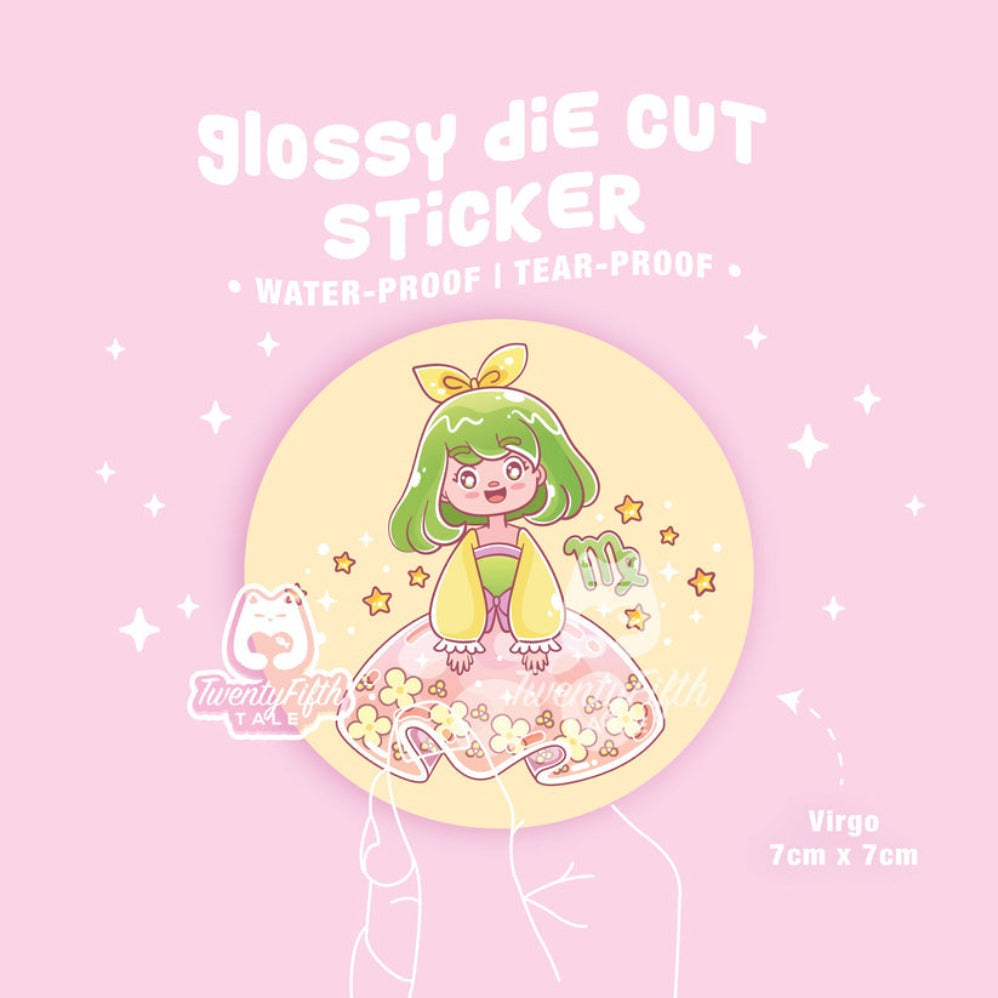 TFT Glossy Die Cut Sticker Horoscope Virgo